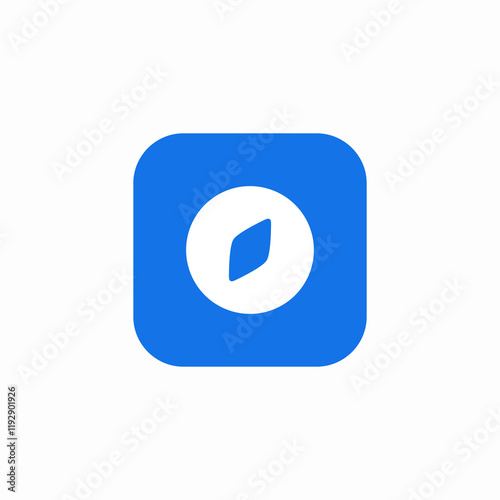 navigation compass icon sign vector