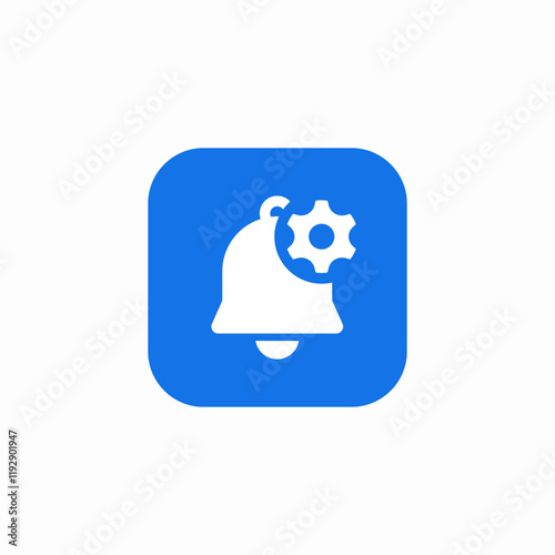 notifications settings icon sign vector