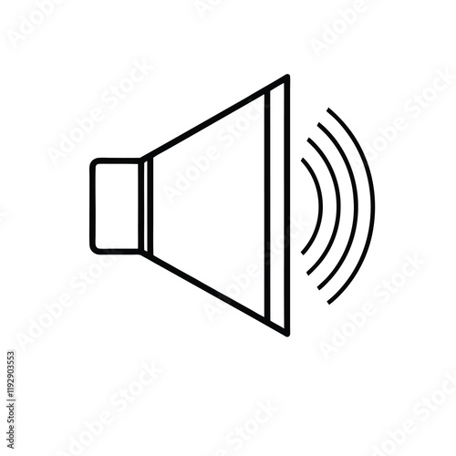 speaker icon on white
