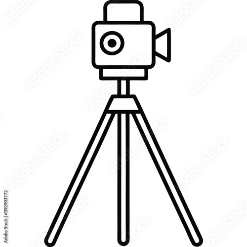 photo camera on tripod