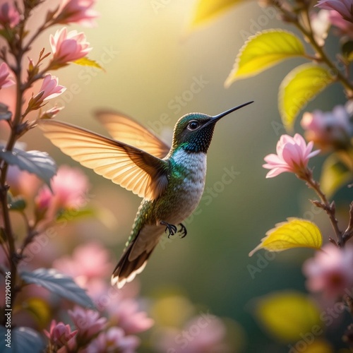 hummingbird in flight