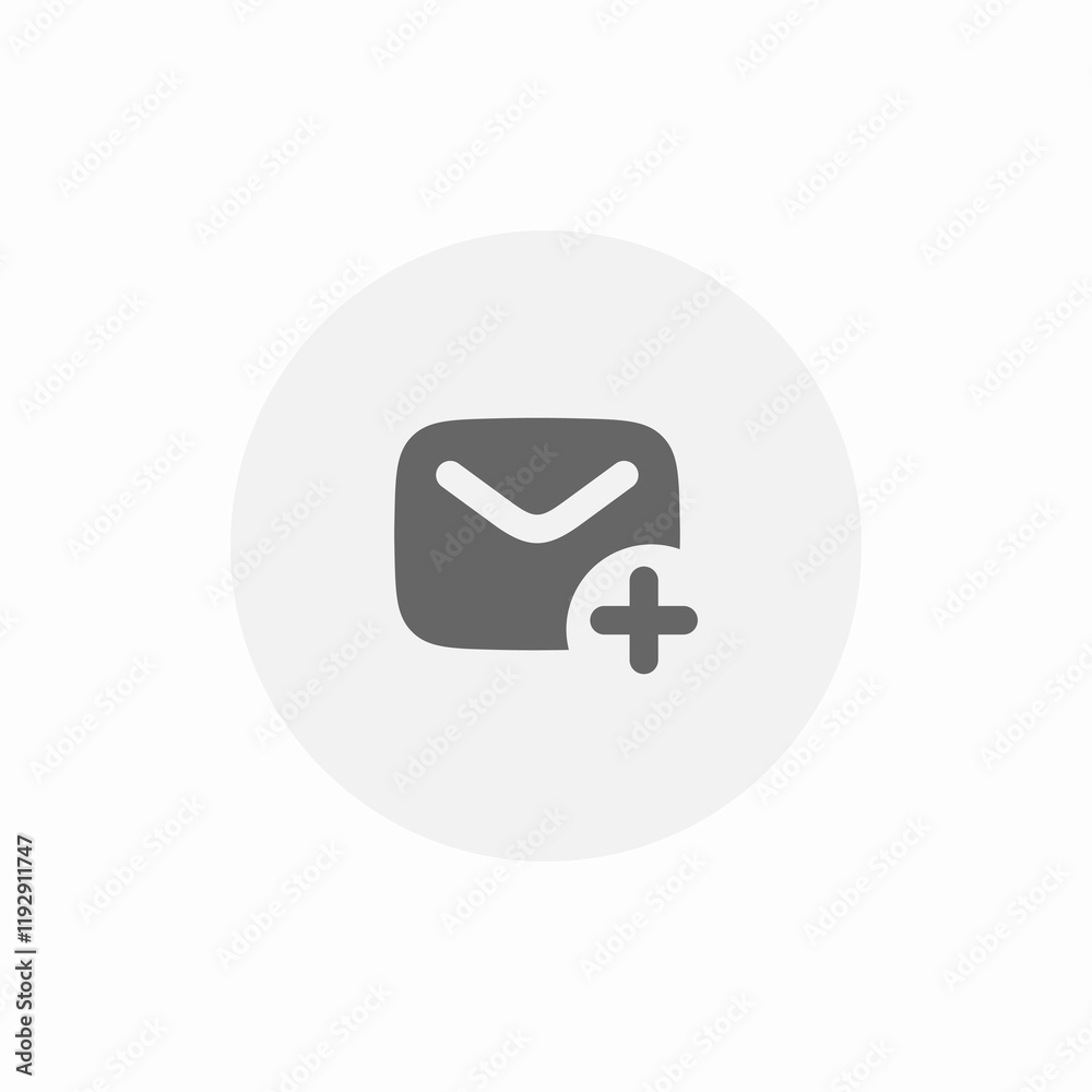 message add plus icon sign vector message add plus icon sign vector