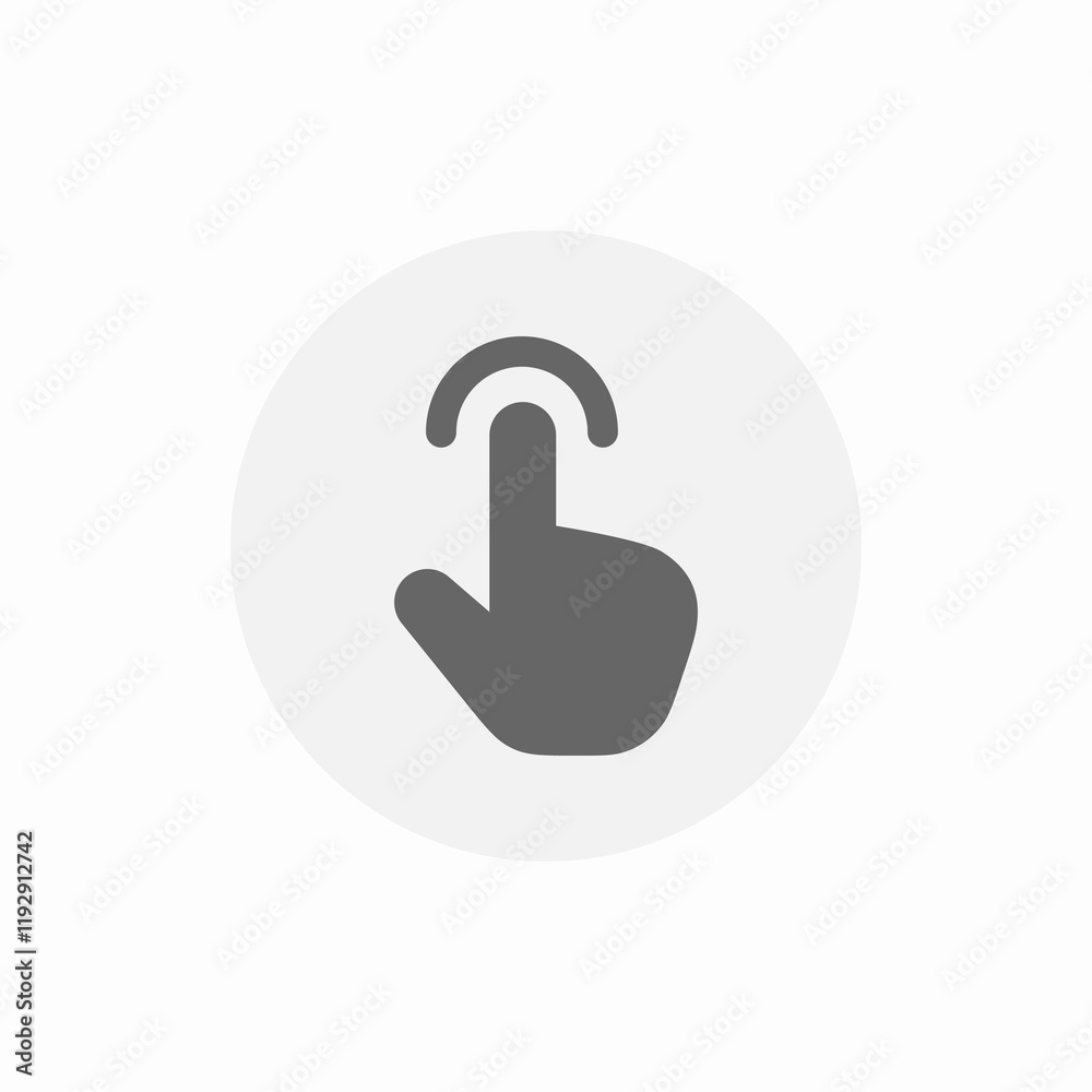 sensor touch finger icon sign vector sensor touch finger icon sign vector