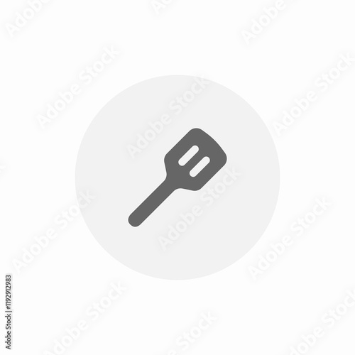 spatula kitchen tool icon sign vector