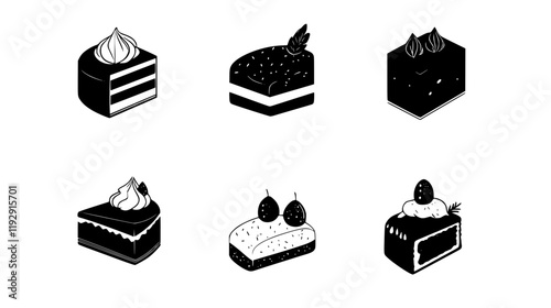 Collection of Carrot cake digital art, Carrot cake vector graphic, repetitive pattern