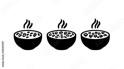 Collection of Chili Con Carne vector icons, Chili Con Carne vector art pattern