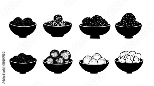 Collection of Falafel digital art, Falafel vector graphic, repetitive pattern