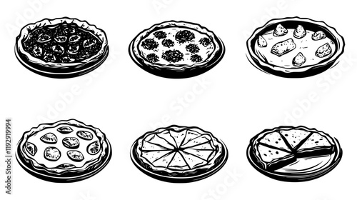 Collection of Quiche digital art, Quiche vector graphic, repetitive pattern