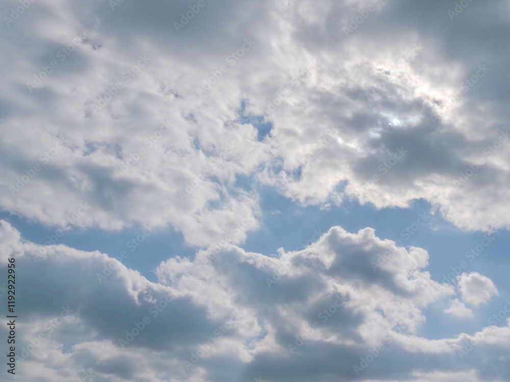 Fototapeta premium 1月の空の白い雲125