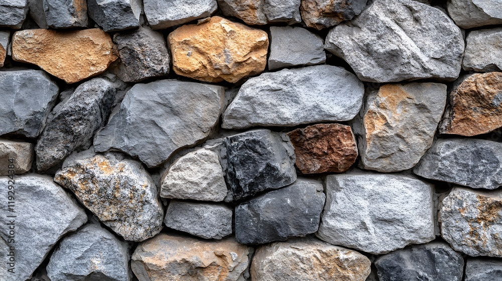 Raw concrete and natural stone wall showcases rustic construction with mixed gray tones, featuring embedded stones and rough surface patterns, creating industrial architectural detail with weathered Raw concrete and natural stone wall showcases rustic construction with mixed gray tones, featuring embedded stones and rough surface patterns, creating industrial architectural detail with weathered
