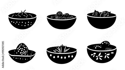 Collection of Sago digital art, Sago vector graphic, repetitive pattern