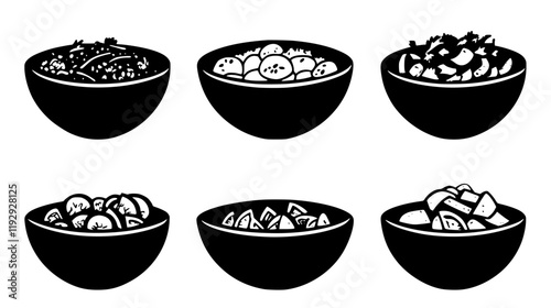 Collection of Tabbouleh digital art, Tabbouleh vector graphic, repetitive pattern