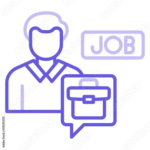 Job Seeker Male Icon