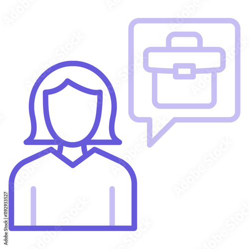 Job Candidate Female Icon