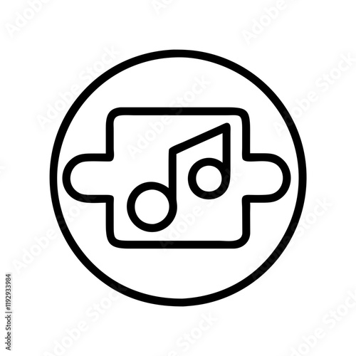 music streaming service icon, music streaming service line art - simple line art of music streaming service, perfect for music streaming service logos and icons and themed design