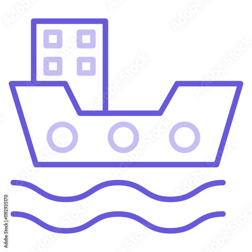 Cargo Barge Icon