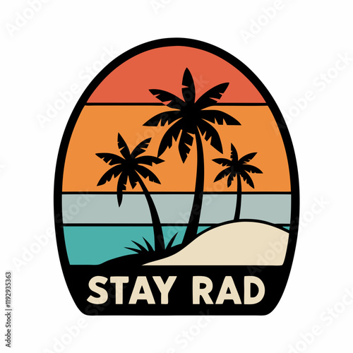 ticker design of Stay rad photo