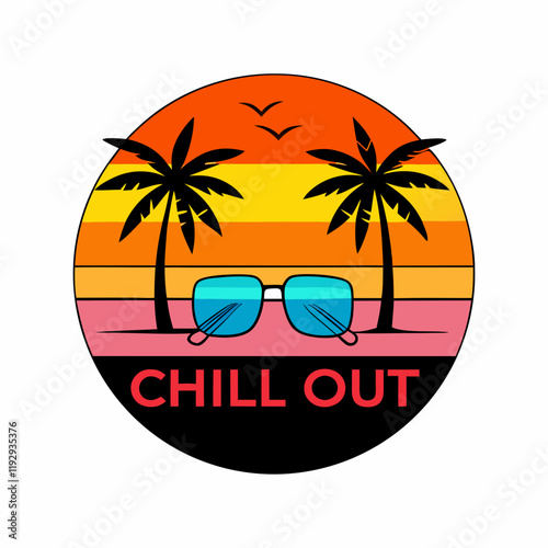 ticker design of  chill out