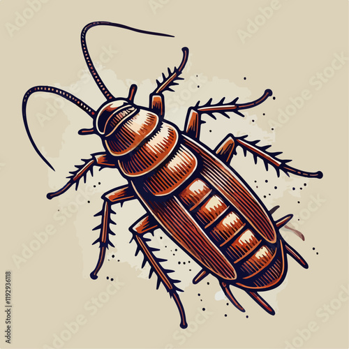 illustration of a cockroach 