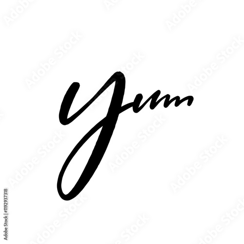 A mouthwatering and absolutely delicious Yum Logo Design that tempts your appetite wonderfully