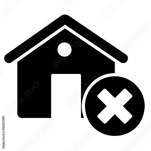 Icon of no house or house has been seized