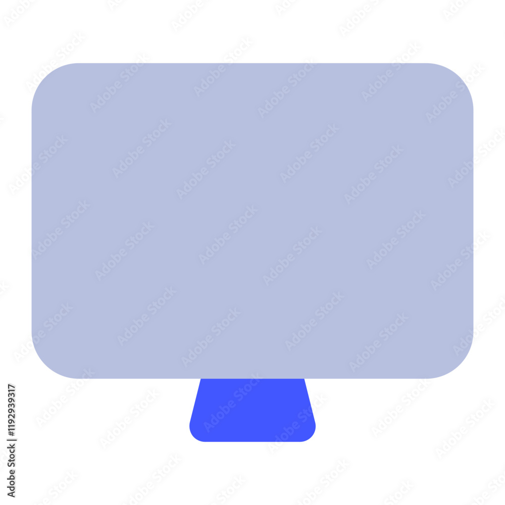 Minimalistic Monitor Icon for Design Projects Minimalistic Monitor Icon for Design Projects