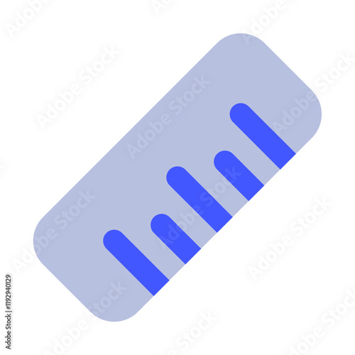 Stylish Blue Hair Comb Design