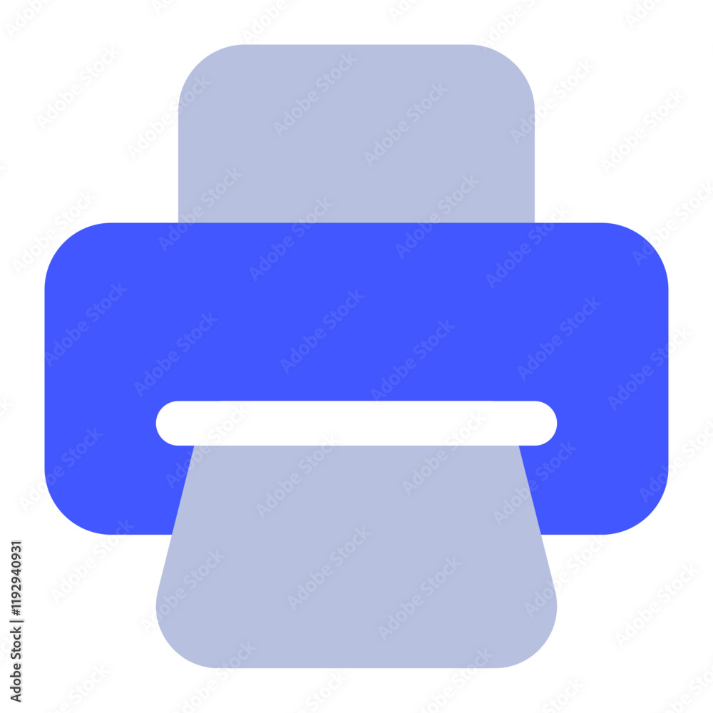 Stylized Printer Icon for Digital Use Stylized Printer Icon for Digital Use