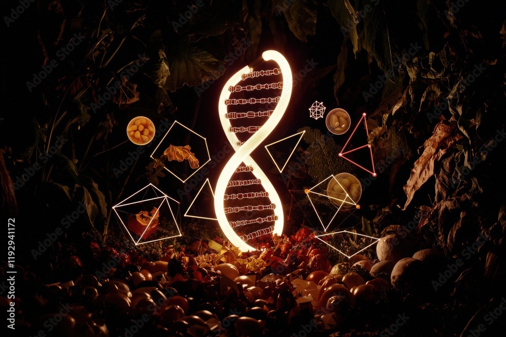 Exploring DNA and Nutrition Science Through Geometric Life Forms in a Dark Enigmatic Environment Exploring DNA and Nutrition Science Through Geometric Life Forms in a Dark Enigmatic Environment