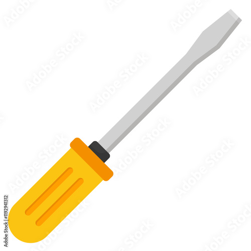 Screwdriver equipment icon vector isolated on white background.