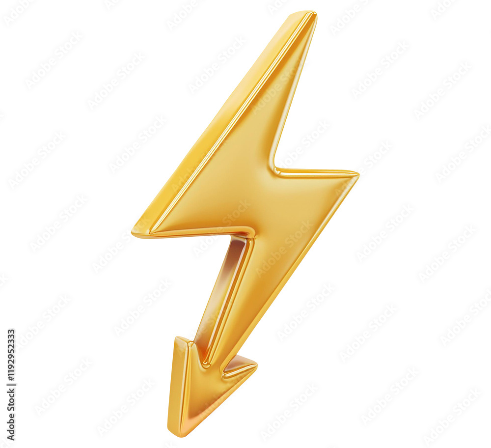 lightning bolt icon isolated on transparent background lightning bolt icon isolated on transparent background