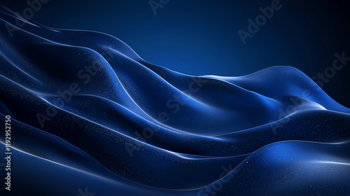 Wallpaper Mural A smooth, undulating surface in deep blue tones, evoking a sense of fluidity and tranquility. Torontodigital.ca