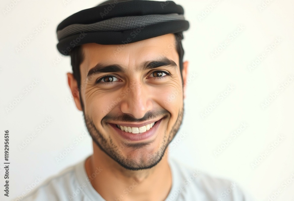 Portrait of an Arabic man with a warm smile Portrait of an Arabic man with a warm smile