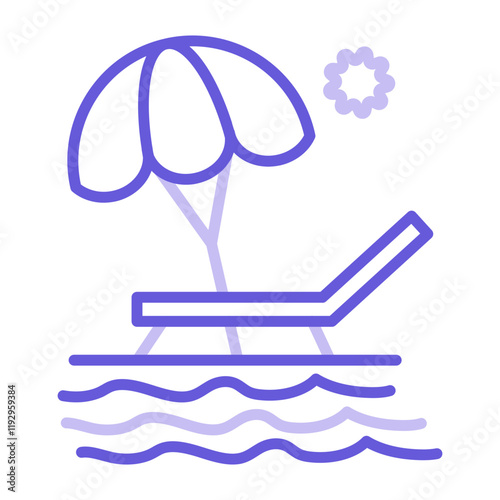 Sun Lounger Icon