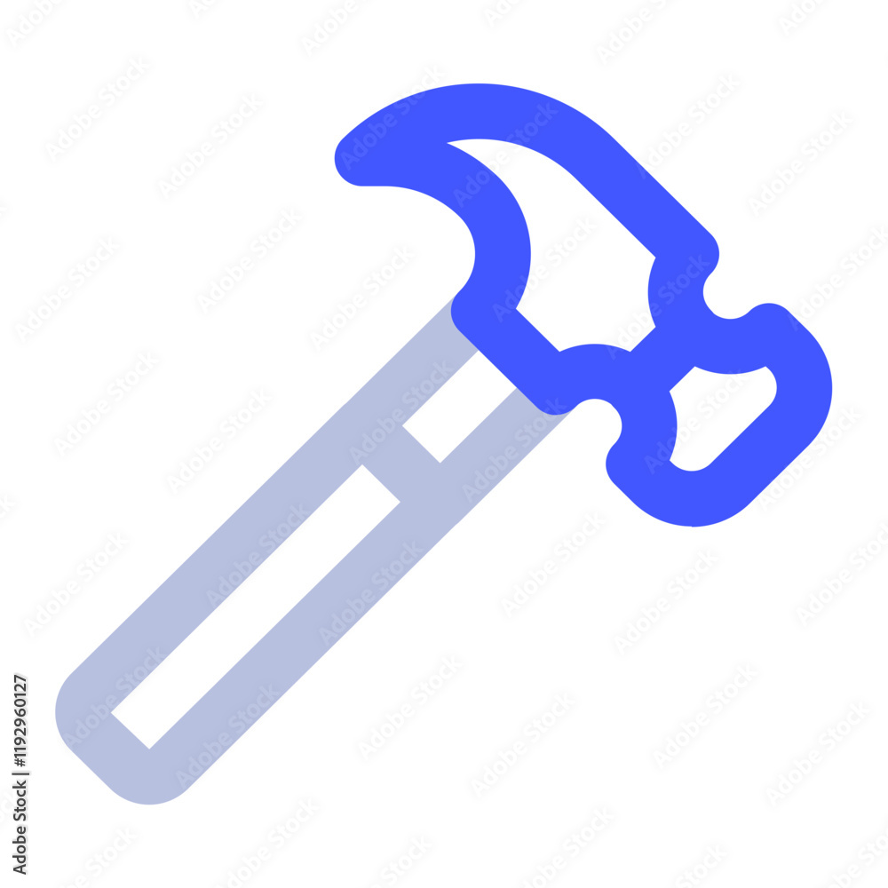 Stylized Hammer Tool Icon for Design Projects Stylized Hammer Tool Icon for Design Projects