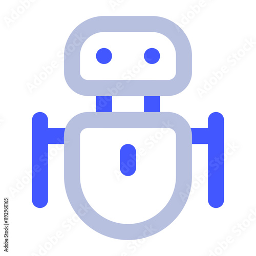 Friendly Cartoon Robot Character Design photo