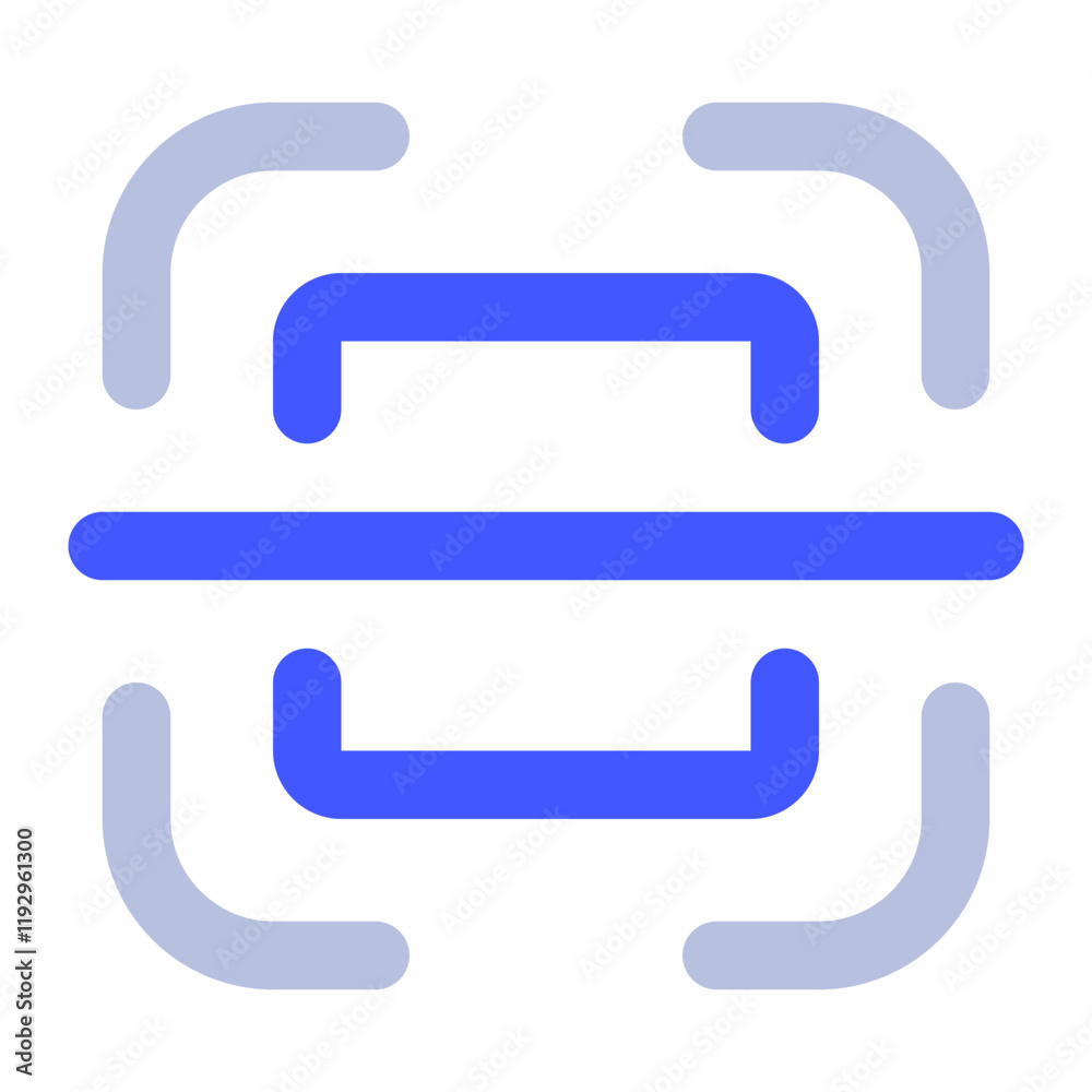Simple Blue Scanner Icon for Digital Use Simple Blue Scanner Icon for Digital Use