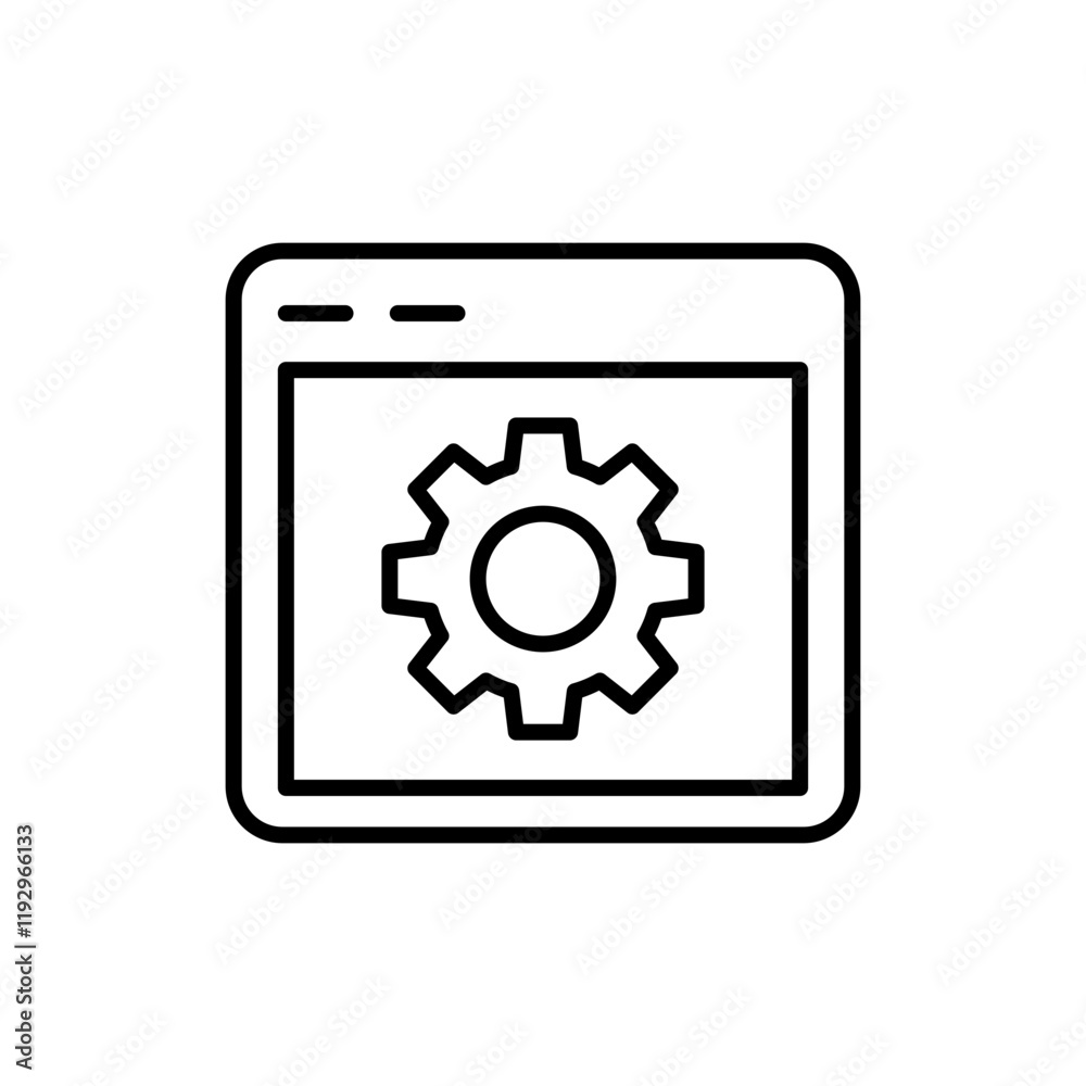 Operating system outline icons, minimalist vector illustration ,simple transparent graphic element .Isolated on white background Operating system outline icons, minimalist vector illustration ,simple transparent graphic element .Isolated on white background