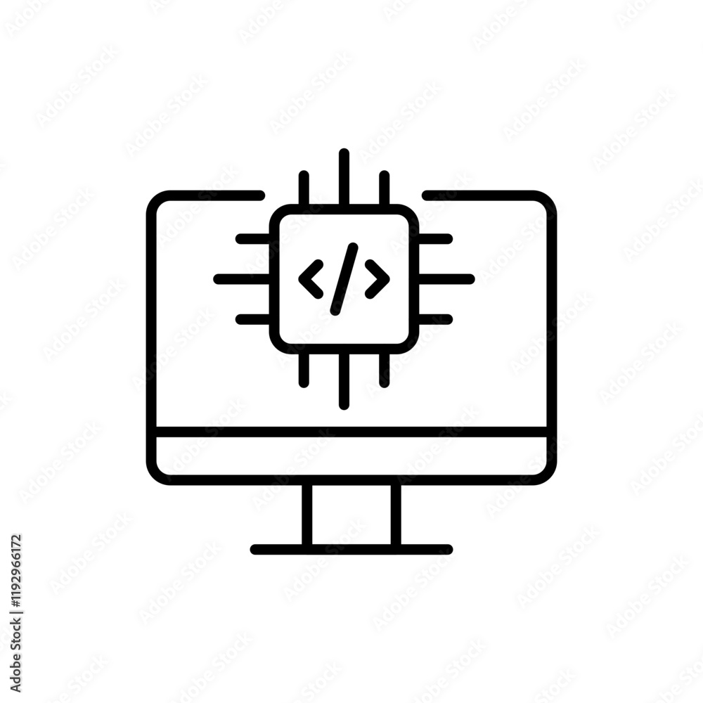 Operating system outline icons, minimalist vector illustration ,simple transparent graphic element .Isolated on white background Operating system outline icons, minimalist vector illustration ,simple transparent graphic element .Isolated on white background