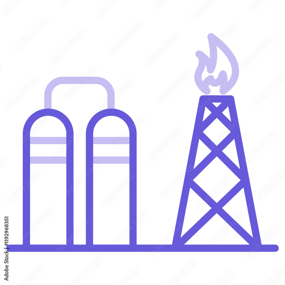 Fototapeta premium Refinery Icon