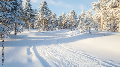 Winter wonderland exploration snowy forest paths nature documentary tranquil environment scenic view change of seasons