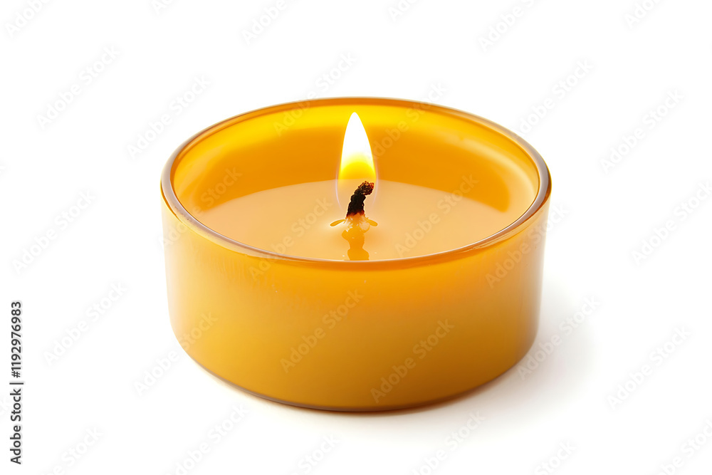 Tea light candle isolated on white background Tea light candle isolated on white background