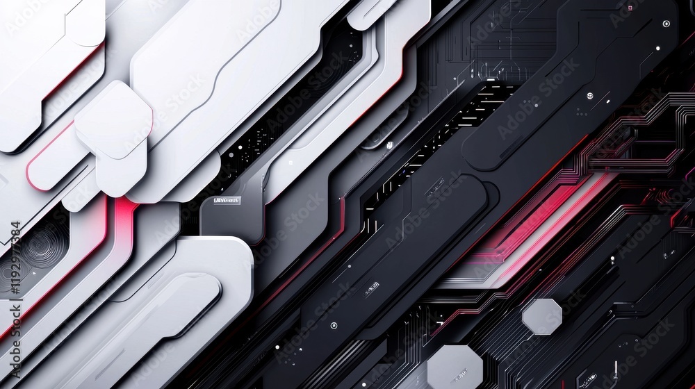 Futuristic Geometric Design with Artistic Lines and Borders in a Sleek Monochrome Color Palette Futuristic Geometric Design with Artistic Lines and Borders in a Sleek Monochrome Color Palette