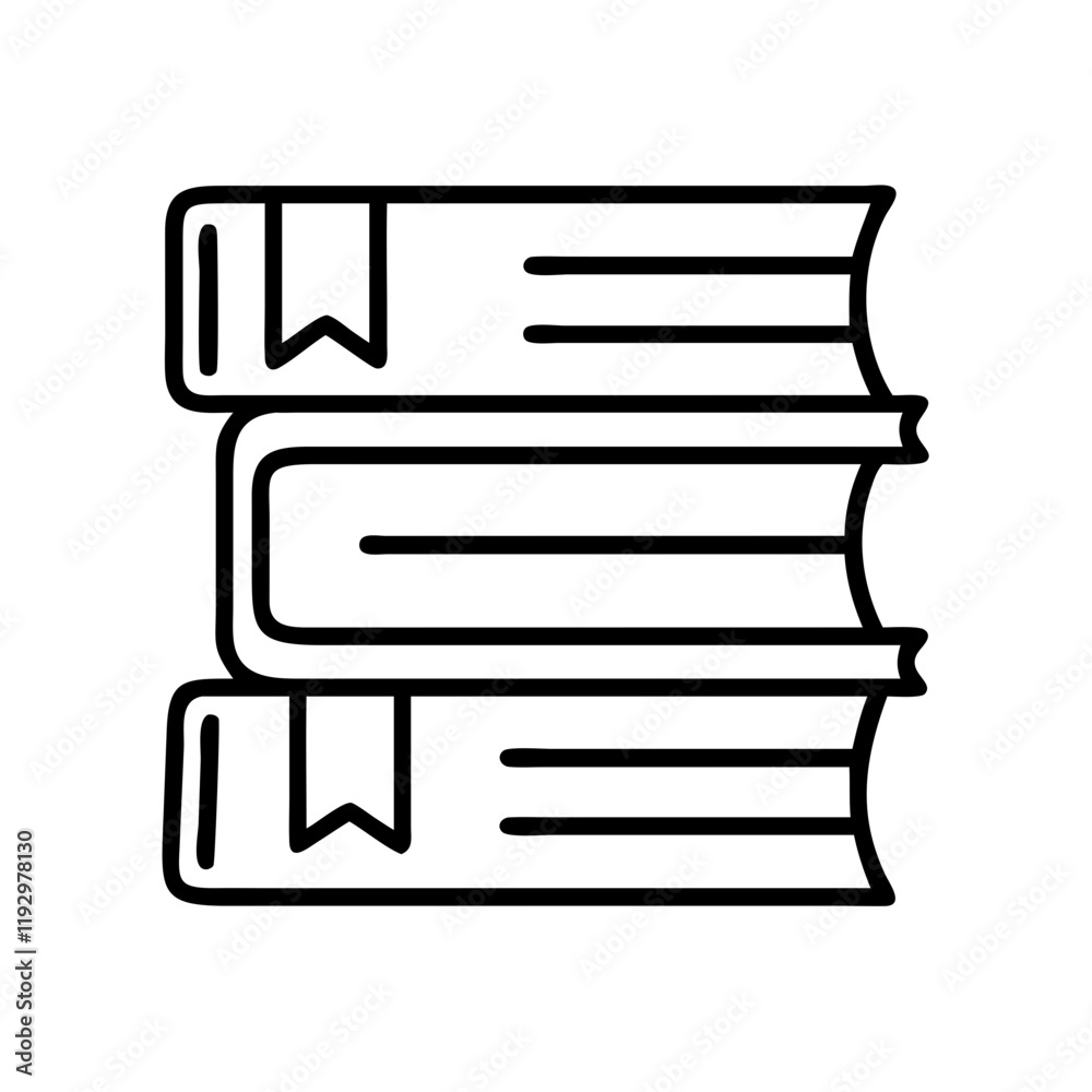books with bookmarks peeking out icon books with bookmarks peeking out icon