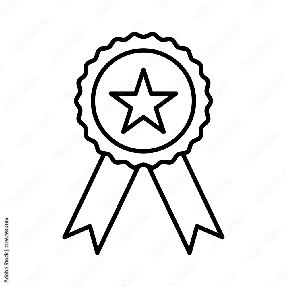 Accreditation icon linear logo isolated Accreditation icon linear logo isolated