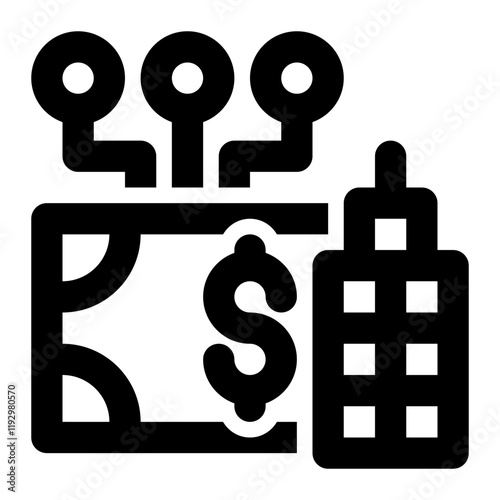 business technology outline icon