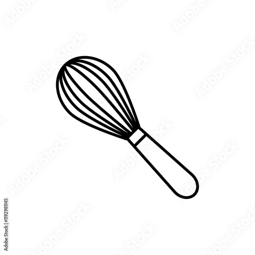 Beater icon linear logo isolated