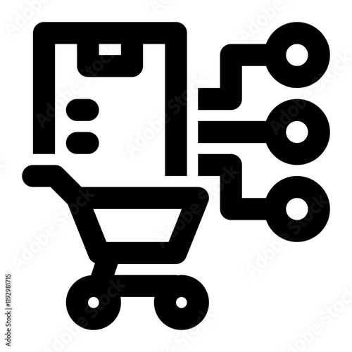 erp purchasing, purchase order, procurement outline icon
