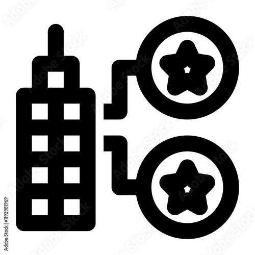 erp success, enterprise success outline icon photo