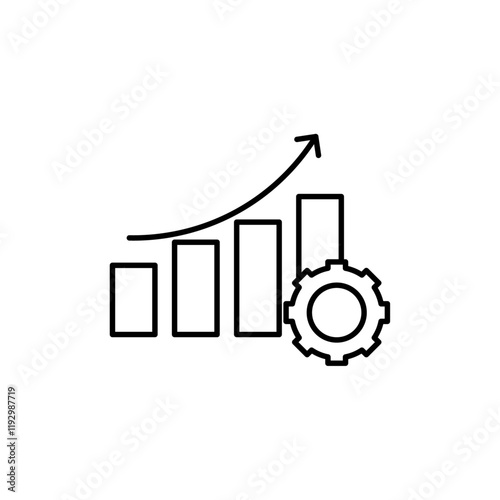 Productivity icon linear logo isolated